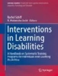 Interventions in Learning Disabilities: A Handbook on Systematic Training Programs for Individuals with Learning Disabilities