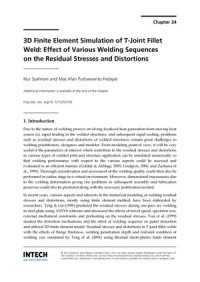 3D Finite Element Simulation of T-Joint Fillet Weld