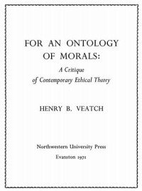 For  an Ontology Of Morals