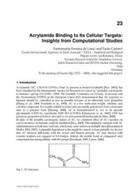 Acrylamide Binding To Its Cellular Targets