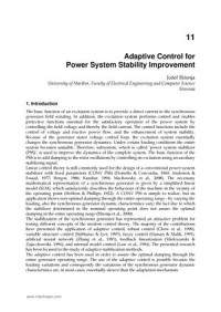 Adaptive Control for Power System Stability Improvement