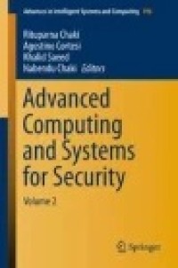 Advanced Computing and Systems for Security: Volume 2