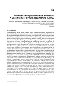 Advances in Phytoremediation Research