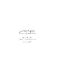 Abstract Algebra Theory and Applications