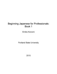 Beginning Japanese for Professionals