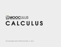 Calculus One