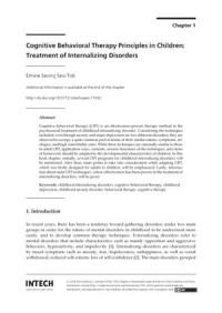 Cognitive Behavioral Therapy Principles in Children
Treatment of internalizing Disorders