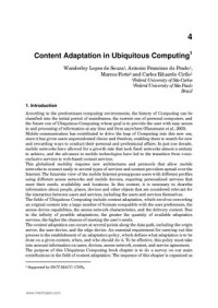 Content Adaptation in Ubiquitous Computing