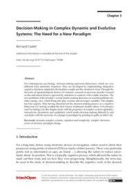 Decision-Making in Complex Dynamic and Evolutive Systems
The Need For a New Paradigm