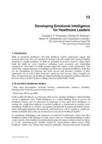 Developing Emotional Intelligence for Healthcare Leaders