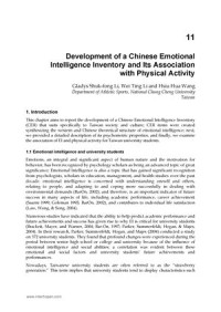 Development of a Chinese Emotional Intelligence Inventory and Its Association with Physical Activity