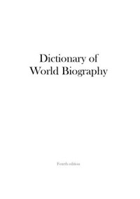 Dictionary of World Biography