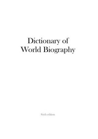 Dictionary of World Biography