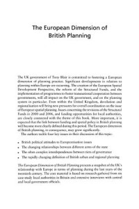 The European Dimension of British Planning