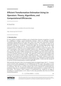 Efficient Transformation Estimation Using Lie Operators