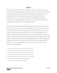 Elementary Algebra
