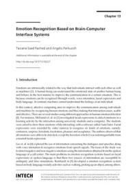 Emotion Recognition Based on Brain-Computer Interface Systems