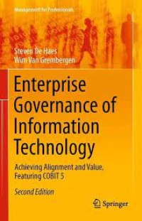 Enterprise Governance of Information Technology
Achieving Alignment and Value, Featuring COBIT 5