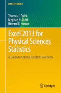 Excel 2013 for Physical Sciences Statistics