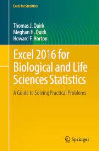 Excel 2016 for Biological and Life Sciences Statistics