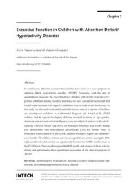 Executive Function in Children with Attention Deficit/ Hyperactivity Disorde