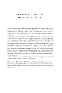 Indian Sufism since the Seventeenth Century