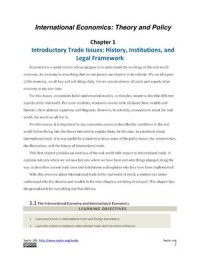 International Economics : Theory and Policy