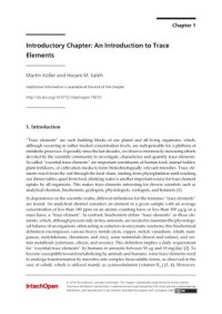 Introductory Chapter: An introduction To Trace Elements