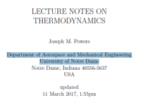 Lecture Notes on Thermodynamics