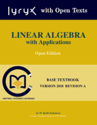 Linear Algebra with Applications. Open Edition