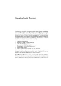 Managing Social Research