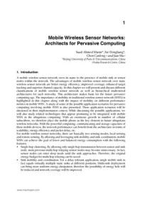 Mobile Wireless Sensor Networks