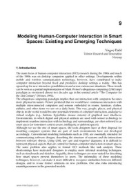 Modeling Human-Computer interaction in Smart Spaces