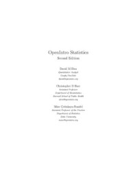 Open Intro Statistics, 2nd Edition