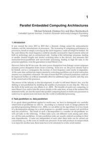 Parallel Embedded Computing Architectures