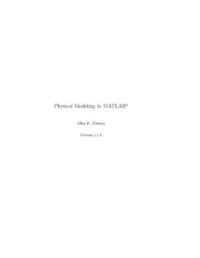 Physical Modeling in MATLAB