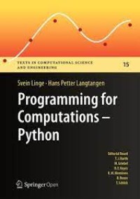 Programming for Computations - Python: A Gentle Introduction to Numerical Simulations with Python