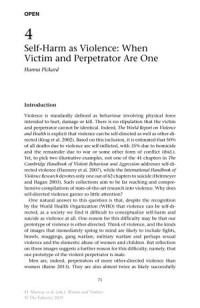 Self-Harm As Violence: When Victim and Perpetrator Are One