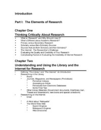 The Process of Research Writing