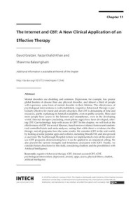 The internet and Cbt
a New Clinical Application of An Effective Therapy