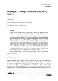 Thinking and Learning Demands in Contemporary Childhood