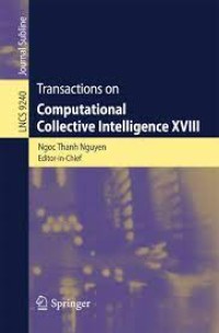 Transactions on Computational Collective Intelligence XVIII