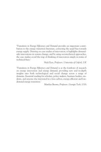 Image of Transitions in Energy Efficiency and Demand