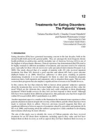 Treatments For Eating Disorders
The Patients' Views