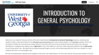 UWG Intro to General Psychology