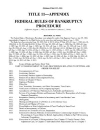 United States Bankruptcy Code
2014-2015