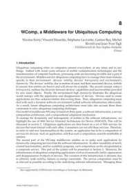 WComp, a Middleware for Ubiquitous Computing