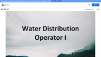 Water Distribution Operator I