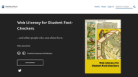 Web Literacy for Student Fact-Checkers