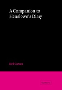 Image of A Companion to Henslowe's Diary